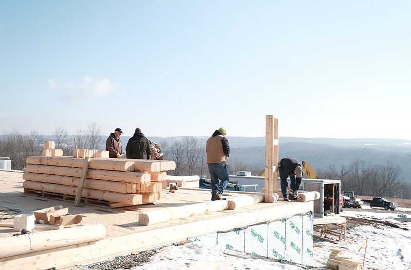 Beaver Mountain Log Home Construction