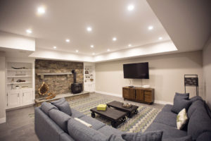 Cedar Crest Cabin Cedar Log Home Basement Lighting
