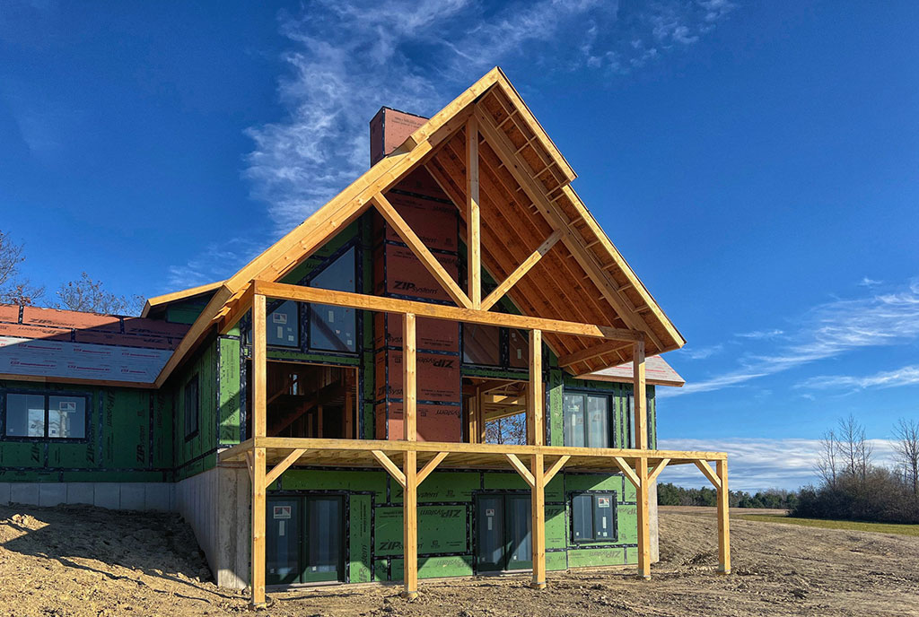 Timber home in the Finger Lakes
